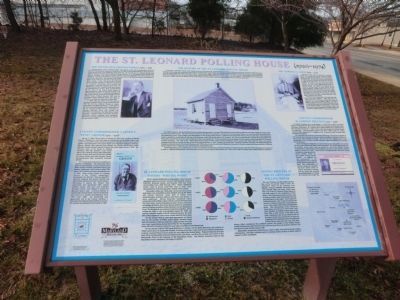 St. Leonard Polling House and Garden of Remembrance Marker image. Click for full size.