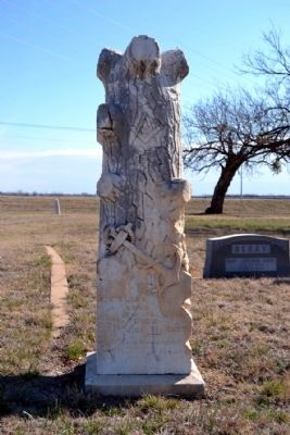 Original Headstone of Grave<br>of Captain Andrew Jackson Berry image. Click for full size.