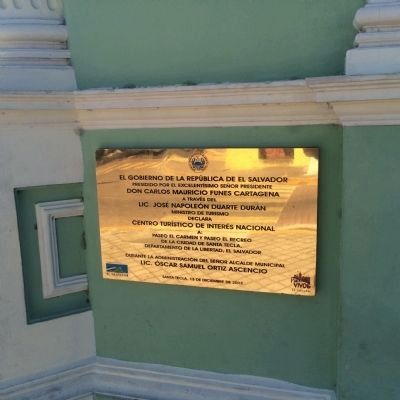 Additonal tablet at the Santa Tecla Culture and Arts Center Marker image. Click for full size.