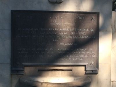 One Hundred Years Since the Founding of Santa Tecla Marker. Click for full size. One Hundred Years Since the Founding of Santa Tecla Marker image. Click for full size.