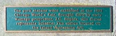1893 Chicago World's Fair Statues Marker image. Click for full size.
