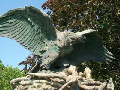 World War Memorial Eagle. Click for full size. World War Memorial Eagle image. Click for full size.