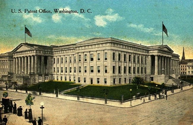 <i>U.S. Patent Office, Washington, D.C.</i> image. Click for full size.