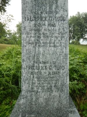 Frederick G. Todd Marker. Click for full size. Frederick G. Todd Marker image. Click for full size.