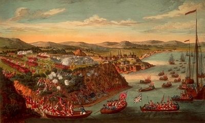 <i>A View of the Taking of Quebec</i> image. Click for full size.