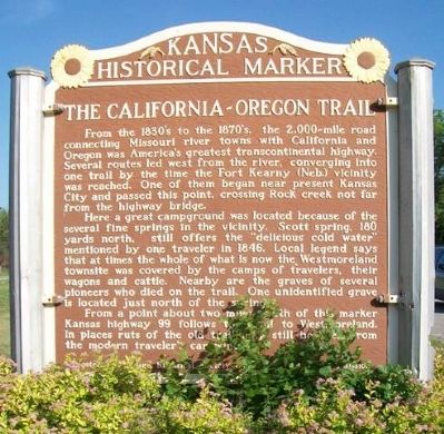 The California - Oregon Trail Marker image. Click for full size.