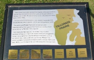 Tallgrass Prairie Marker. Click for full size. Tallgrass Prairie Marker image. Click for full size.