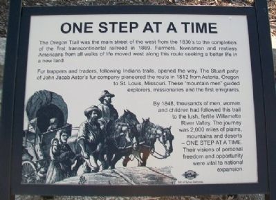 One Step at a Time Marker image. Click for full size.
