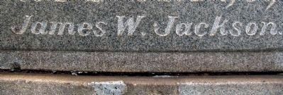 James W. Jackson's Name<br>on Alexandria's Confederate Monument image. Click for full size.