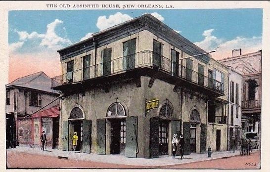 <i>The Old Absinthe House, New Orleans, La.</i> image. Click for full size.
