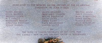 U.S. Arsenal Explosion Memorial image. Click for full size.