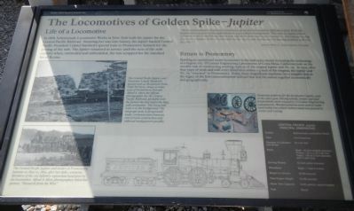 The Locomotives of Golden Spike - <i>Jupiter</i> Marker image. Click for full size.