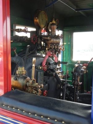 The locomotive cab of the Central Pacific's <i>Jupiter</i> image. Click for full size.