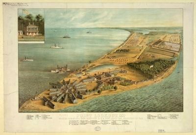 Point Lookout Prisoner-Of-War Camp Marker. Click for full size. Point Lookout Prisoner-Of-War Camp Marker image. Click for full size.