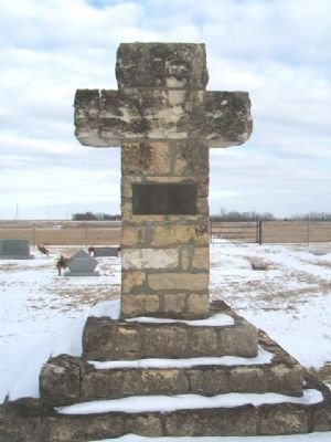 Founders of St. John's Parish in 1874 Marker on Cross image. Click for full size.