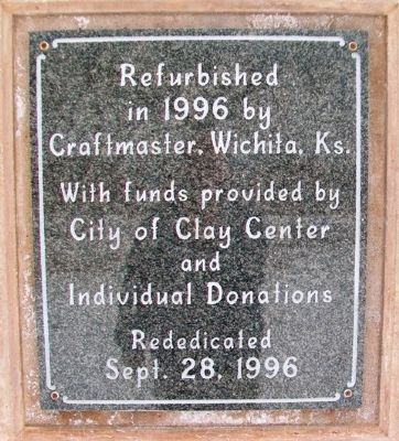 Clay Center Municipal Band Shell Marker image. Click for full size.