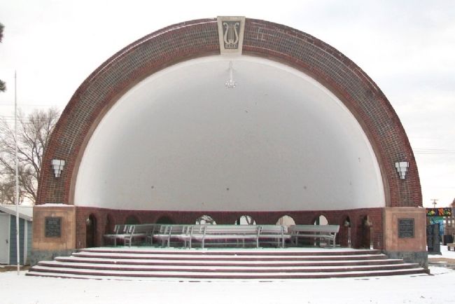 Clay Center Municipal Band Shell. Click for full size. Clay Center Municipal Band Shell image. Click for full size.