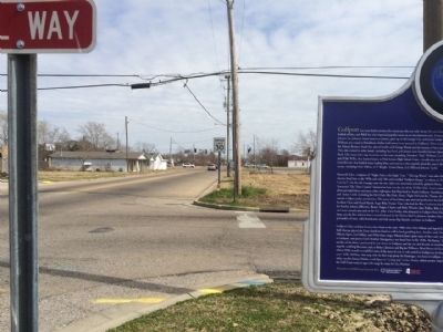 Viewing marker easterly on Martin Luther King Jr Boulevard image. Click for full size.
