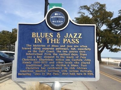 Blues & Jazz in the Pass Marker (front) image. Click for full size.