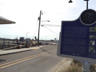 View towards U.S. Highway 90 and the Gulf of Mexico. image. Click for full size.
