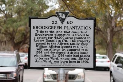 Brookgreen Plantation Marker, Side 1 image. Click for full size.