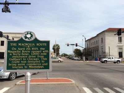 Looking east on 13th Street at marker. image. Click for full size.