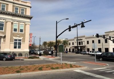 Marker located at intersection near Post Office. image. Click for full size.