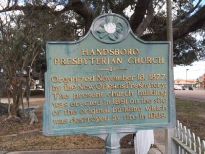 Handsboro Presbyterian Church Marker. Click for full size. Handsboro Presbyterian Church Marker image. Click for full size.