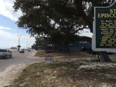 View west along Highway 90 from marker. Click for full size. View west along Highway 90 from marker image. Click for full size.