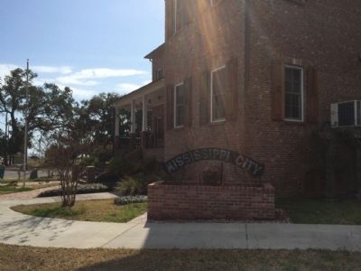 Replica Courthouse with marker in background. Click for full size. Replica Courthouse with marker in background image. Click for full size.