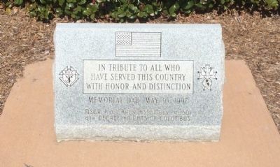 Military Service Monument Marker. Click for full size. Military Service Monument Marker image. Click for full size.