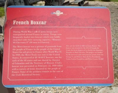 French Boxcar Marker image. Click for full size.