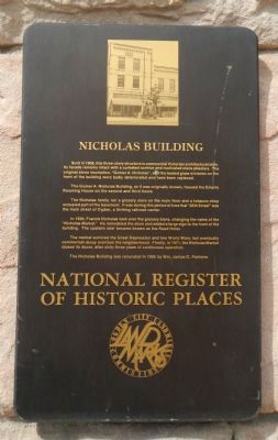 Nicholas Building Marker image. Click for full size.