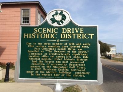 Scenic Drive Historic District Marker. Click for full size. Scenic Drive Historic District Marker image. Click for full size.