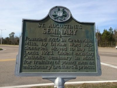 St. Augustine’s Seminary Marker. Click for full size. St. Augustine’s Seminary Marker image. Click for full size.
