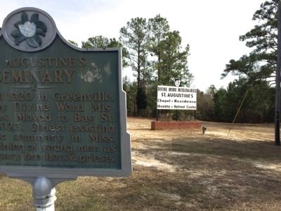 St. Augustine’s Seminary Marker & entrance sign. Click for full size. St. Augustine’s Seminary Marker & entrance sign image. Click for full size.