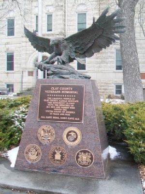 Clay County Veterans Memorial. Click for full size. Clay County Veterans Memorial image. Click for full size.
