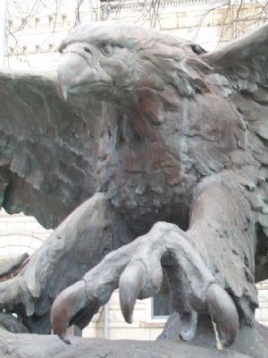 Clay County Veterans Memorial Eagle. Click for full size. Clay County Veterans Memorial Eagle image. Click for full size.