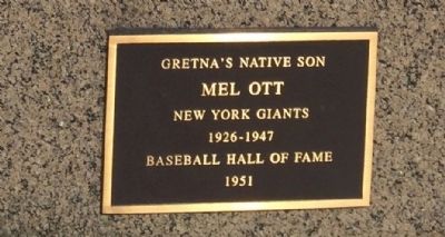 Mel Ott Marker image. Click for full size.
