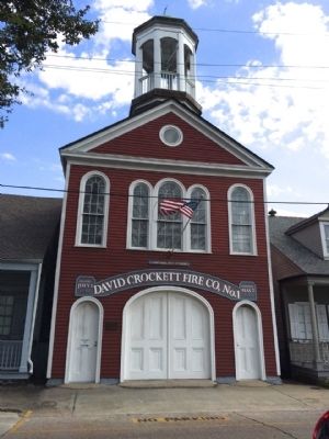 David Crockett Firehall. Click for full size. David Crockett Firehall image. Click for full size.