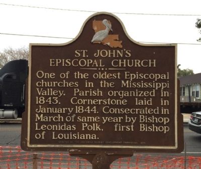 St. John's Episcopal Church Marker. Click for full size. St. John's Episcopal Church Marker image. Click for full size.