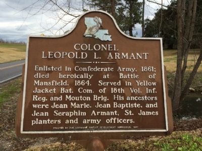 Colonel Leopold L. Armant Marker image. Click for full size.