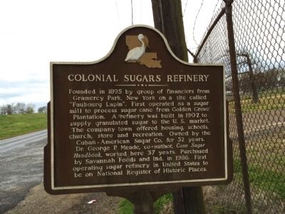 Colonial Sugars Refinery Marker image. Click for full size.