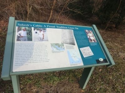 Sukeeks Cabin: A Proud Tradition Lives On Marker image. Click for full size.