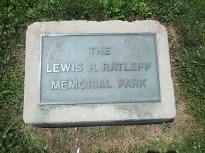 Lewis R. Ratleff Park Marker. Click for full size. Lewis R. Ratleff Park Marker image. Click for full size.