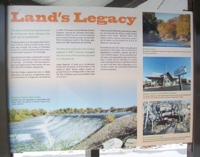 Land's Legacy Marker image. Click for full size.