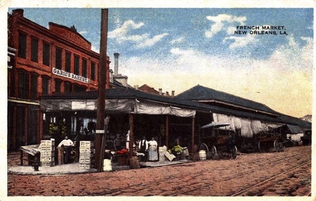 <i>French Market, New Orleans, La.</i> Pre-restoration. image. Click for full size.