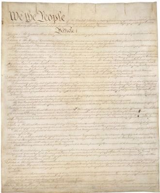 Page 1 of the Constitution image. Click for full size.