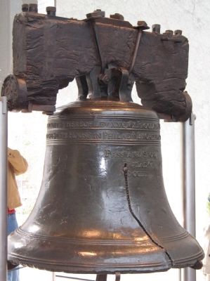 The Liberty Bell. Click for full size. The Liberty Bell image. Click for full size.