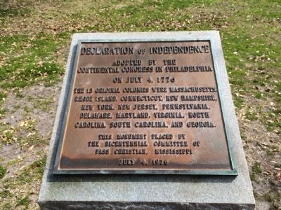 Declaration of Independence Marker. Click for full size. Declaration of Independence Marker image. Click for full size.